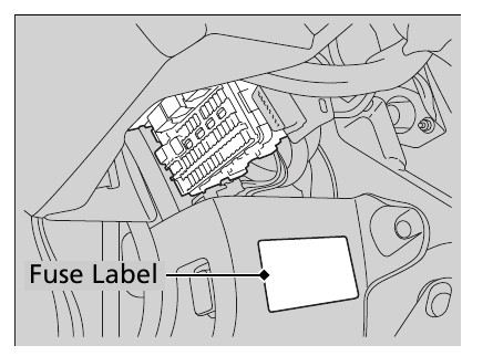 2014 Sedan Honda Civic Cigarette lighter fuse