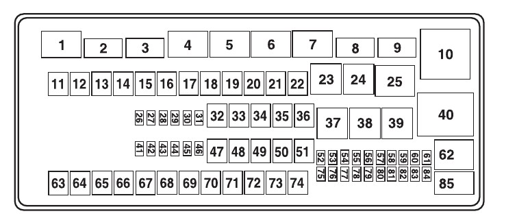 2014 Ford E-250 Cigarette lighter fuse
