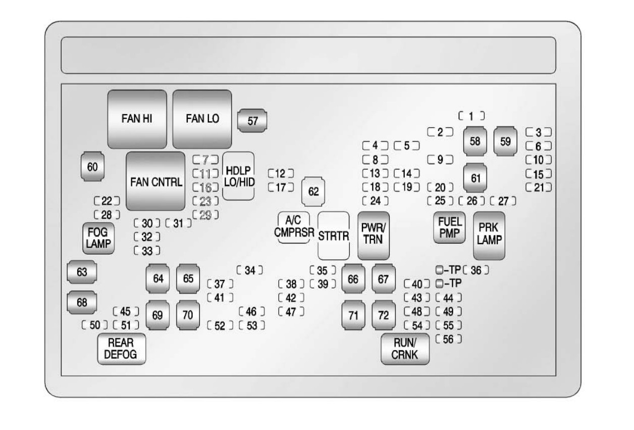 2013 Chevrolet Tahoe Cigarette lighter fuse