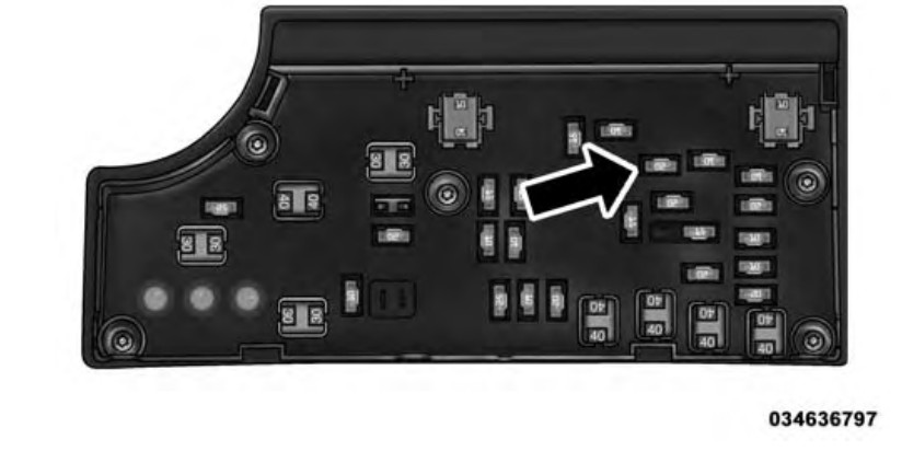2016 Jeep Patriot Cigarette lighter fuse